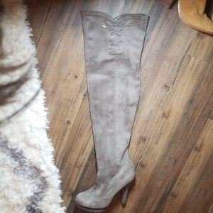 J.Lo Thigh High Faux Suede Boots